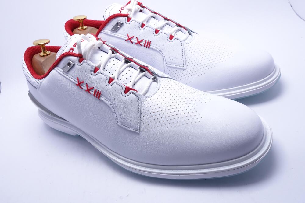 Jordan ADG 5 Golf Shoes Mens Size 13 White Leather Low Top Spikeless FQ6642-101